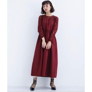 メルロー(merlot)の【値下げ】美品　ロングワンピース　ドレス(ロングドレス)