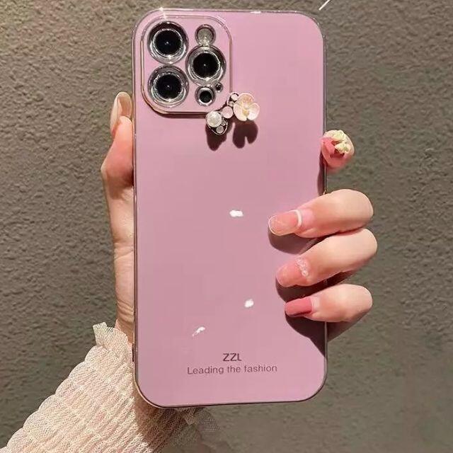 Iphoneケース シンプル 大人可愛い ピンク くすみカラー 韓国 おしゃれの通販 By J ラクマ
