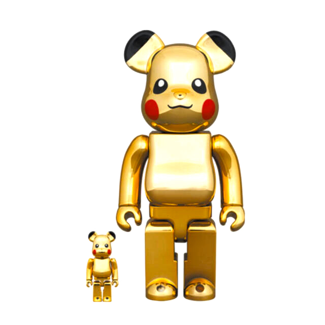 BE@RBRICK ピカチュウ GOLD CHROME 100%&400%