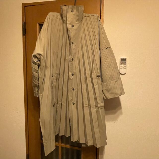 ステンカラーコートISSEY MIYAKE HOMME PLISSE PLEATS COAT