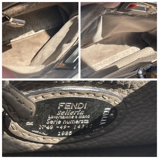 FENDI(フェンディ)のFENDI フェンディ ミニピーカブー  パイソン セレリア レディースのバッグ(ショルダーバッグ)の商品写真