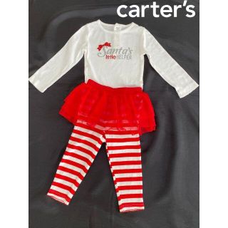 カーターズ(carter's)のCarter'sカーターズ♡クリスマスセットアップ上下セット18M1歳半7580(ワンピース)