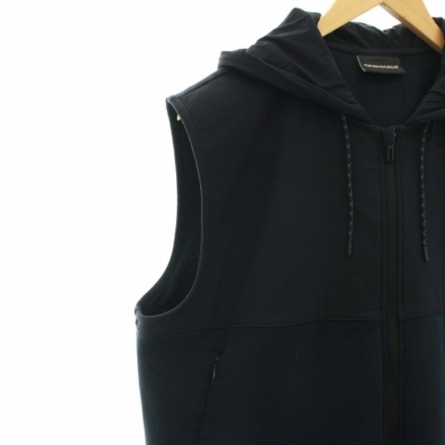 エンポリオアルマーニ ベスト 前開き ジャケット ノースリーブ XXL 紺
