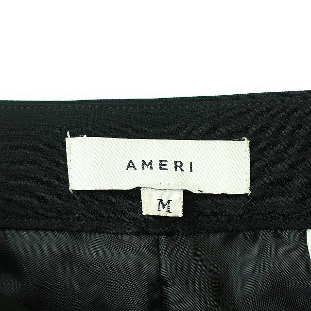 Ameri VINTAGE(アメリヴィンテージ)のアメリヴィンテージ  ストライプ切替パンツ テーパードパンツ M 黒 グレー レディースのパンツ(その他)の商品写真