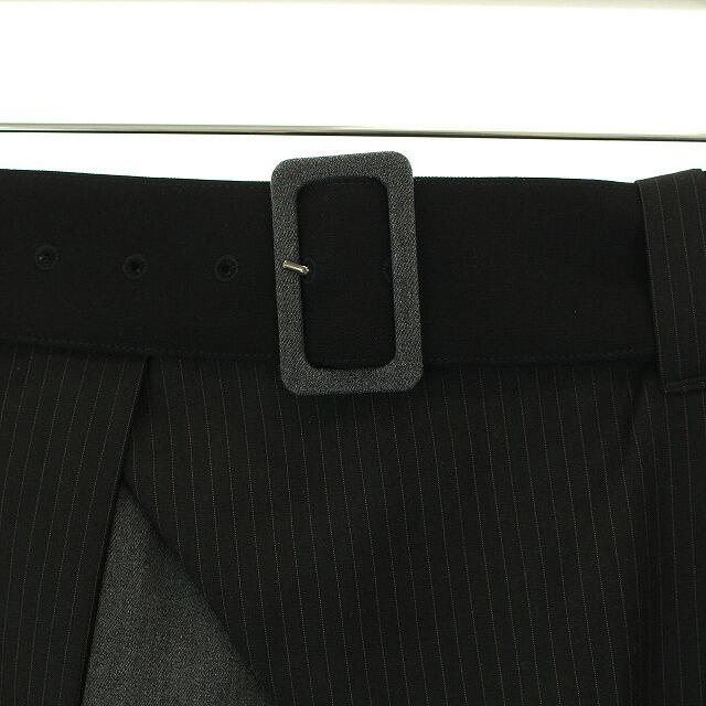 Ameri VINTAGE(アメリヴィンテージ)のアメリヴィンテージ  ストライプ切替パンツ テーパードパンツ M 黒 グレー レディースのパンツ(その他)の商品写真