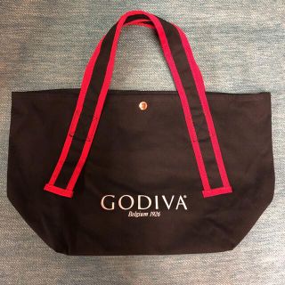 ゴディバ　GODIVA  トートバッグ　ブラック×レッド　匿名発送(トートバッグ)