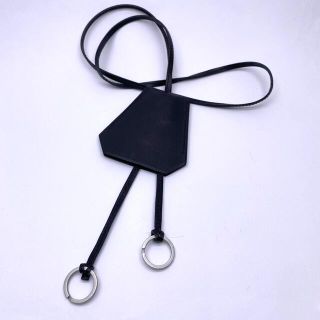 Hermes - HERMES エルメス クロシェット レザーキーリング ネックレス