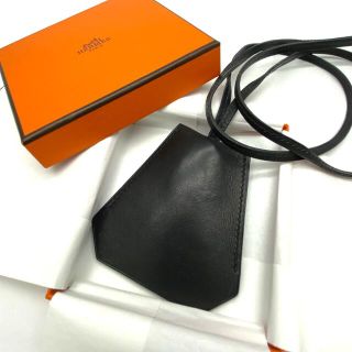 Hermes - HERMES エルメス クロシェット レザーキーリング ネックレス