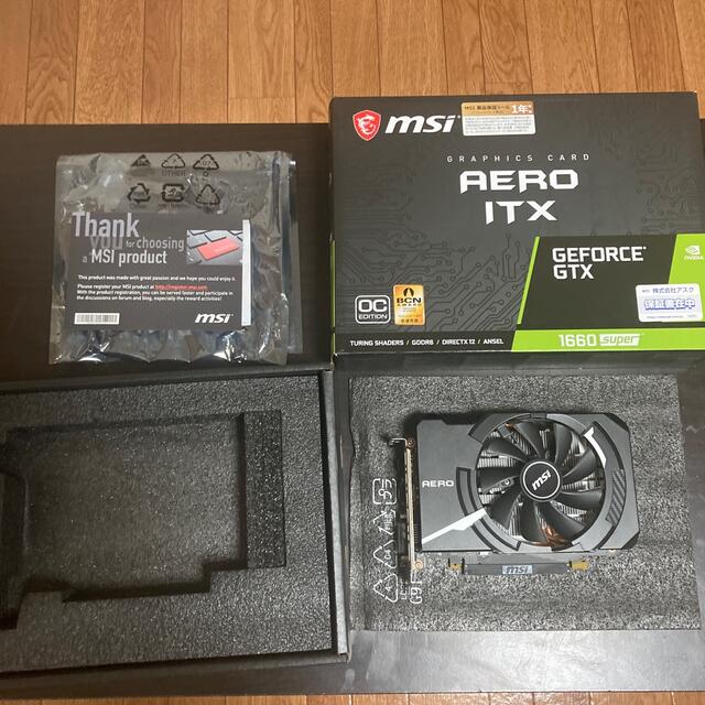 PCパーツGEFORCE GTX 1660 SUPER™ AERO ITX OC