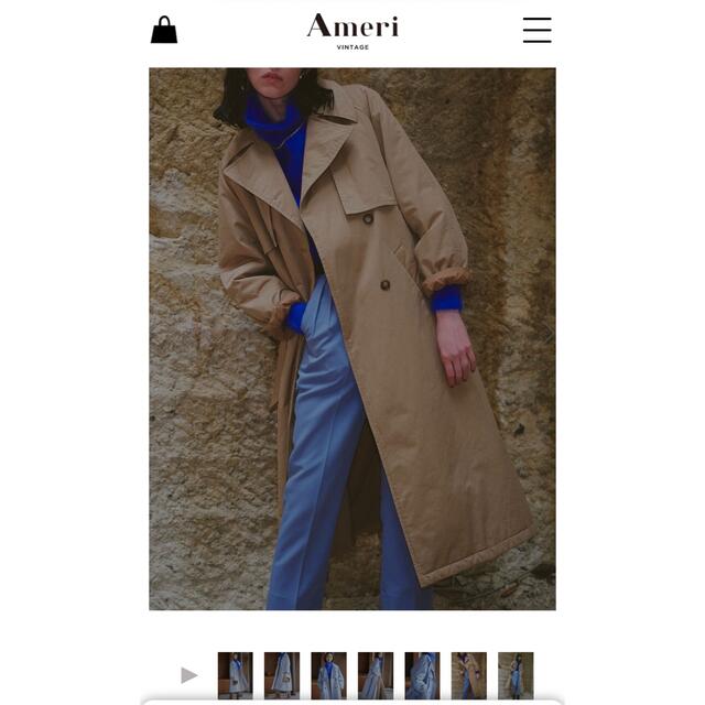 AMERI】2021年秋冬THINDOWN TRENCH COAT