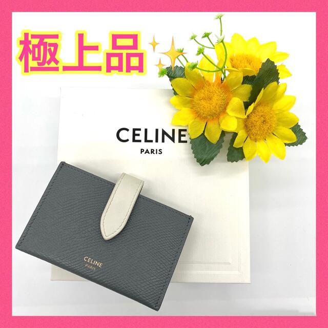 セリーヌ カードケース CELINE アコーディオン 名刺ケース ブラック 黒