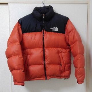 ザノースフェイス(THE NORTH FACE)のレアカラー！　ノースフェイス　ヌプシダウンジャケット　オレンジM(ダウンジャケット)