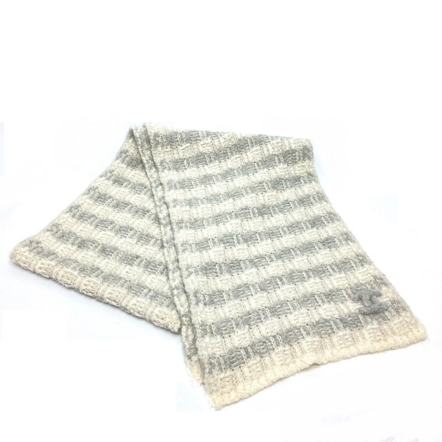 CHANEL - 美品 シャネル CCココマーク 19K ボーダー カシミヤ ニット