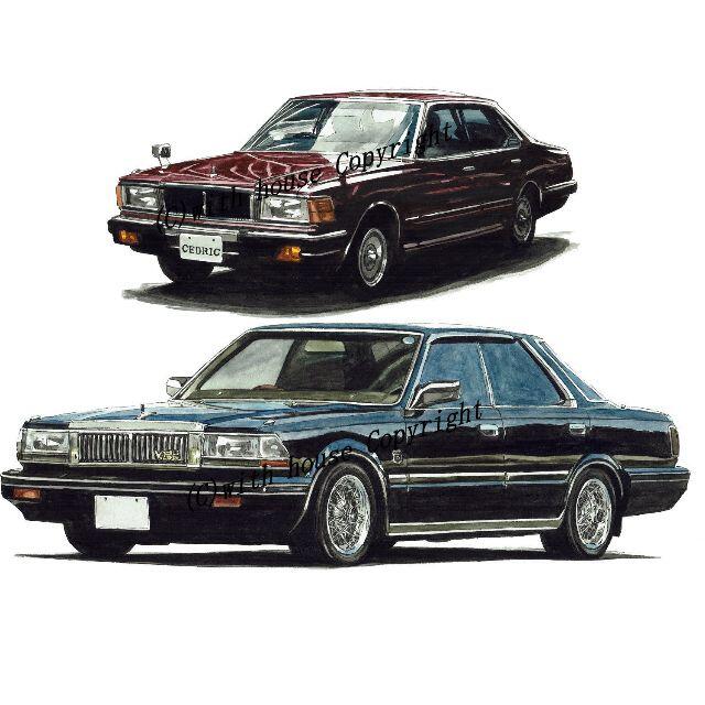 日産 - NC-1234セドリック460/Y30限定版画直筆サイン額装作家平 日産 - NC-1234セドリック460/Y30限定版画直筆サイン額装作家平
