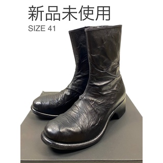 新品 定価16万 OBSCUR ホースレザー サイドジップブーツ ブラック 41(ブーツ)