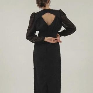 アメリヴィンテージ(Ameri VINTAGE)の完売商品 back open sheer dress Knuth Marf(ロングワンピース/マキシワンピース)