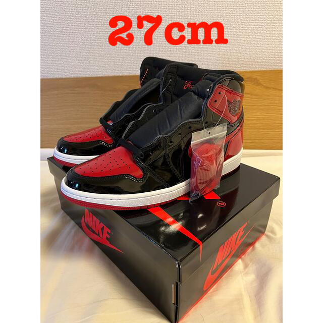 NIKE air jordan 1 bred patent 27cm