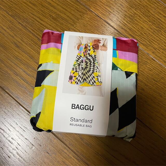 BAGGU スタンダード　エコバック　パズル　スター　チェッカー　イエロー　星 レディースのバッグ(エコバッグ)の商品写真