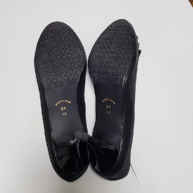 POOL SIDE(プールサイド)のパンプス　黒　24cm  ヒール約6.5cm　美品　POOL SIDE レディースの靴/シューズ(ハイヒール/パンプス)の商品写真