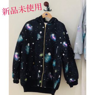 スカラー(ScoLar)の【新品・タグ付き】scolar ドット宇宙柄ブルゾン(ブルゾン)