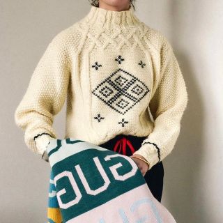 サンタモニカ(Santa Monica)の90s wool hand sweater vintage(ニット/セーター)