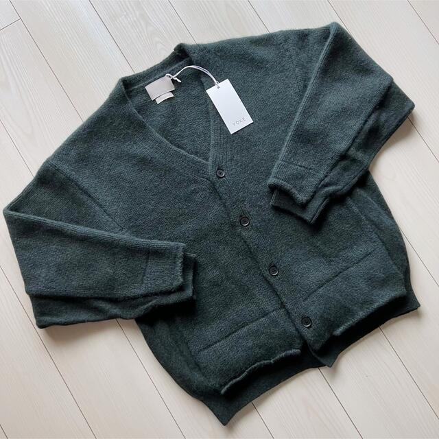 21AW yoke CONNECTING CARDIGAN グリーン サイズ2