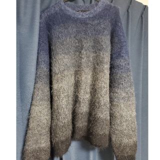 サンシー(SUNSEA)のYOKE 20aw gradation knit BLUE(ニット/セーター)