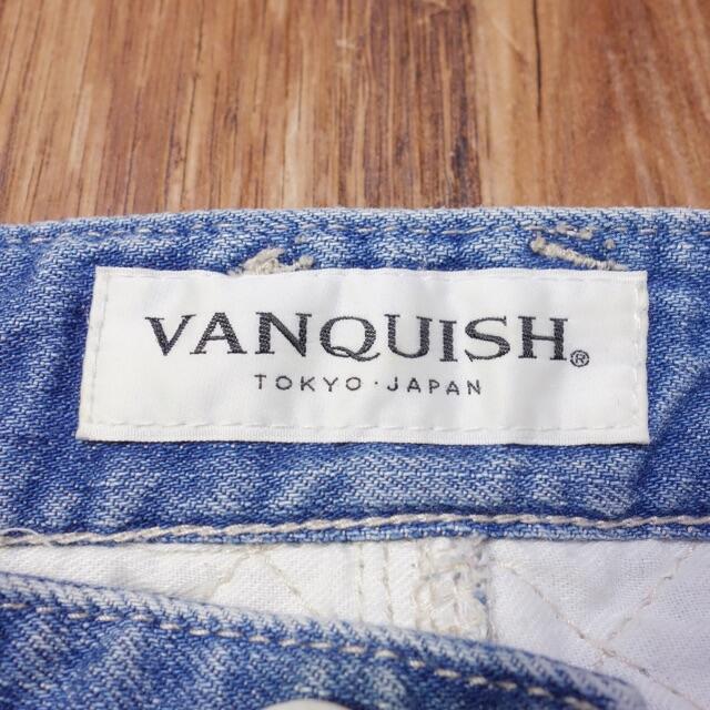 VANQUISH(ヴァンキッシュ)のVANQUISH ジーンズ 28 レディース リペア加工 デニム LE16 レディースのパンツ(デニム/ジーンズ)の商品写真
