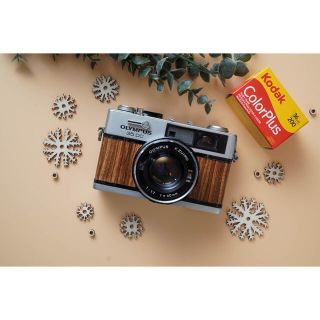 オリンパス(OLYMPUS)の【ウッドカメラ】Olympus 35 DC ゼブラウッド 天然オイル仕上げ(フィルムカメラ)