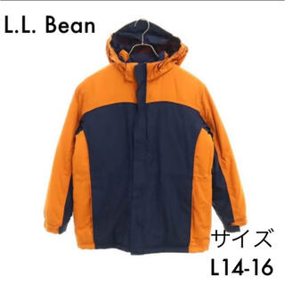 エルエルビーン(L.L.Bean)のエルエルビーン 中綿 ナイロンジャケット L14-16 ネイビー×オレンジ(ジャケット/上着)