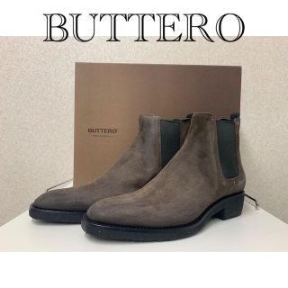 ブッテロ(BUTTERO)のBUTTERO サイドゴアブーツ　ブッテロ　ブラウン　スエード(ブーツ)