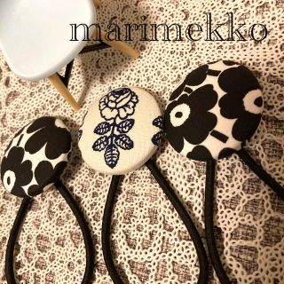 マリメッコ(marimekko)のmarimekkoヘアゴム三個セット(ヘアアクセサリー)