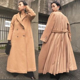 Ameri VINTAGE バックプリーツウールコート