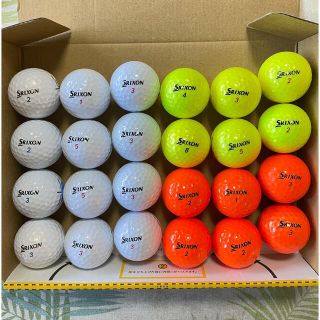 スリクソン(Srixon)の【美品】ロストボール  SRIXON   白＋カラー混合 24球(その他)