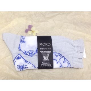 アトリエドゥサボン(l'atelier du savon)の【新品】【お値引き可！】RORO 靴下 3時のプレート(ソックス)