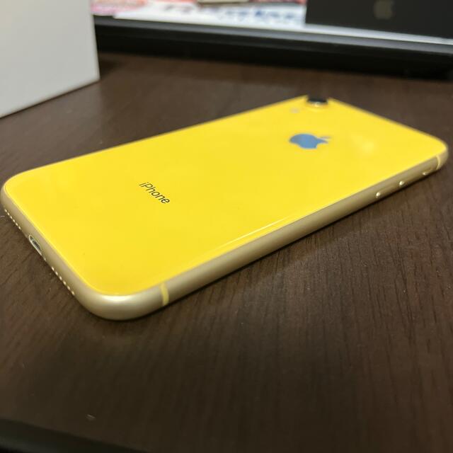 Apple 美品 simフリー iPhone XR R イエロー 黄色 GBの通販 by U