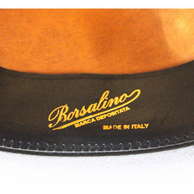 Borsalino(ボルサリーノ)のさんさんさん様専用 イタリア製 高級ラビットファー フェルトハット 60(L) メンズの帽子(ハット)の商品写真