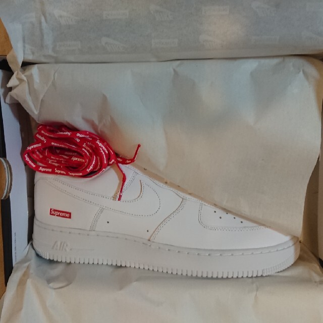 Supreme×NIKE AIR FORCE1 LOW WHITE 28,5cmstussy