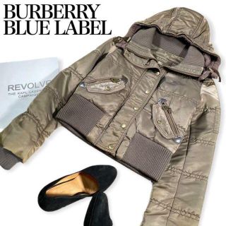 バーバリーブルーレーベル(BURBERRY BLUE LABEL)のバーバリーブルーレーベル★BURBERRY★リバーシブル中綿ジャケット　フリース(ブルゾン)