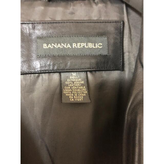 Banana Republic - M banana republic レザー ジャケット カーコートの