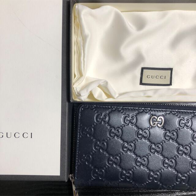 美品❗️GUCCI グッチ 長財布 グッチシマ ラウンドジップ ブラック 美品❗️GUCCI グッチ 長財布 グッチシマ ラウンドジップ ブラック