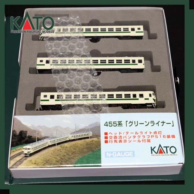 KATO`(カトー)のKATO【 Nゲージ 】455系 グリーンライナー 3両セット 10-189  エンタメ/ホビーのおもちゃ/ぬいぐるみ(鉄道模型)の商品写真