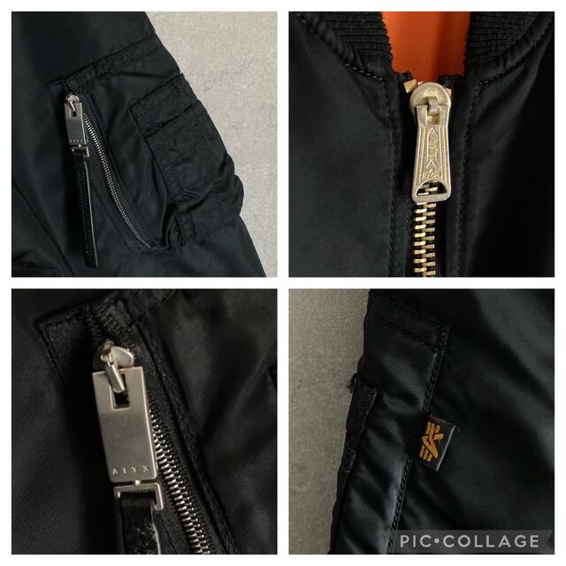 極希少　18AW ALYX  BOMBER JACKET ALPHA社　黒　M メンズのジャケット/アウター(ミリタリージャケット)の商品写真