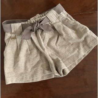 ザラキッズ(ZARA KIDS)の【fujiiiii様確認用】ZARA ツイードショートパンツ　リボンベルト付(パンツ/スパッツ)