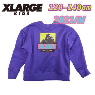 エクストララージ(XLARGE)の140XLARGEKIDS 2021AW 配色OGゴリラトレーナー　ブルー(ジャケット/上着)