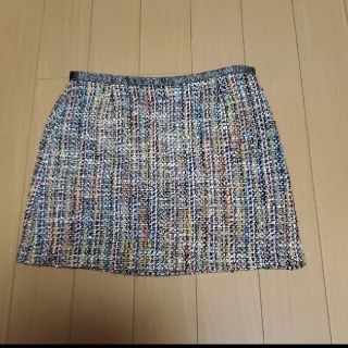 ビームス(BEAMS)のビームス　ミニスカート　ラメ入りツイード(ミニスカート)