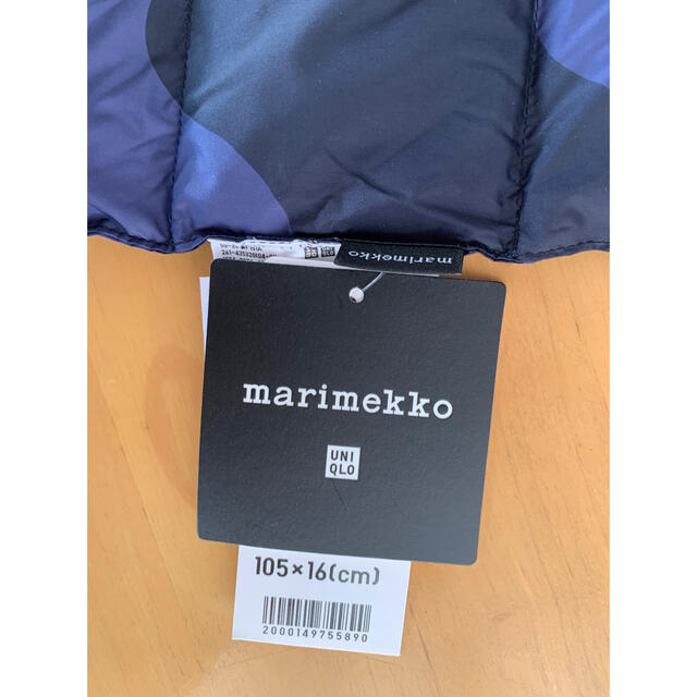 marimekko(マリメッコ)の日本未発売★uniqlo × marimekko ダウン マフラー lokki レディースのファッション小物(マフラー/ショール)の商品写真