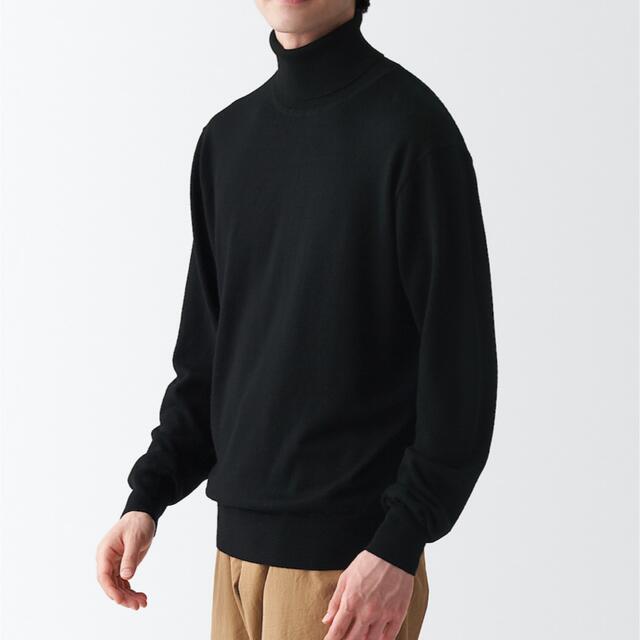 MUJI (無印良品)(ムジルシリョウヒン)の無印良品　天竺タートルネック洗えるセーター メンズのトップス(ニット/セーター)の商品写真