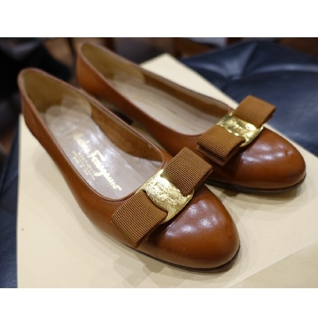 Salvatore Ferragamo - 【フェラガモ】23cm パンプス 靴 フラット