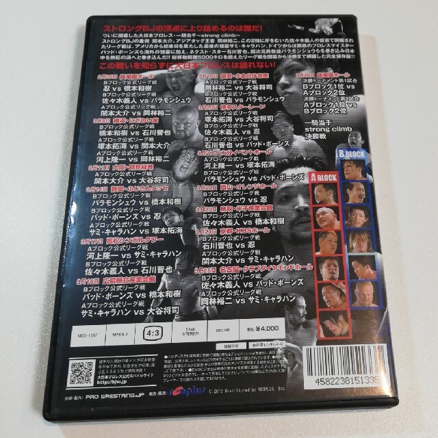 大日大戦2012“一騎当千～strong climb～”総集編 エンタメ/ホビーのDVD/ブルーレイ(スポーツ/フィットネス)の商品写真